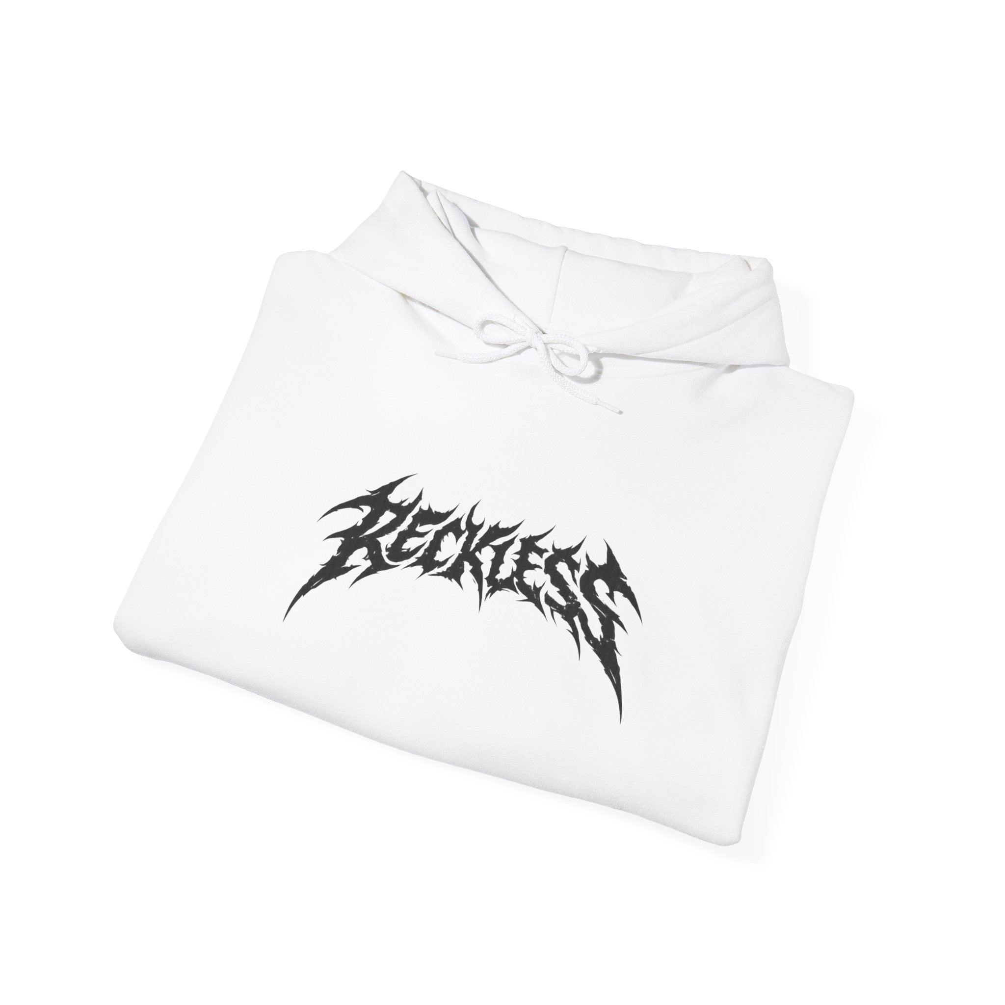 Reckless White Wheelie Hoodie