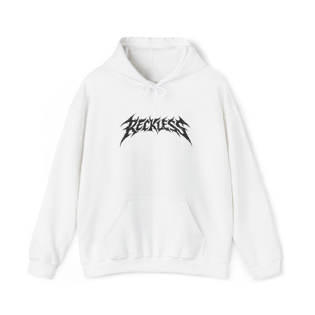 Reckless White Wheelie Hoodie