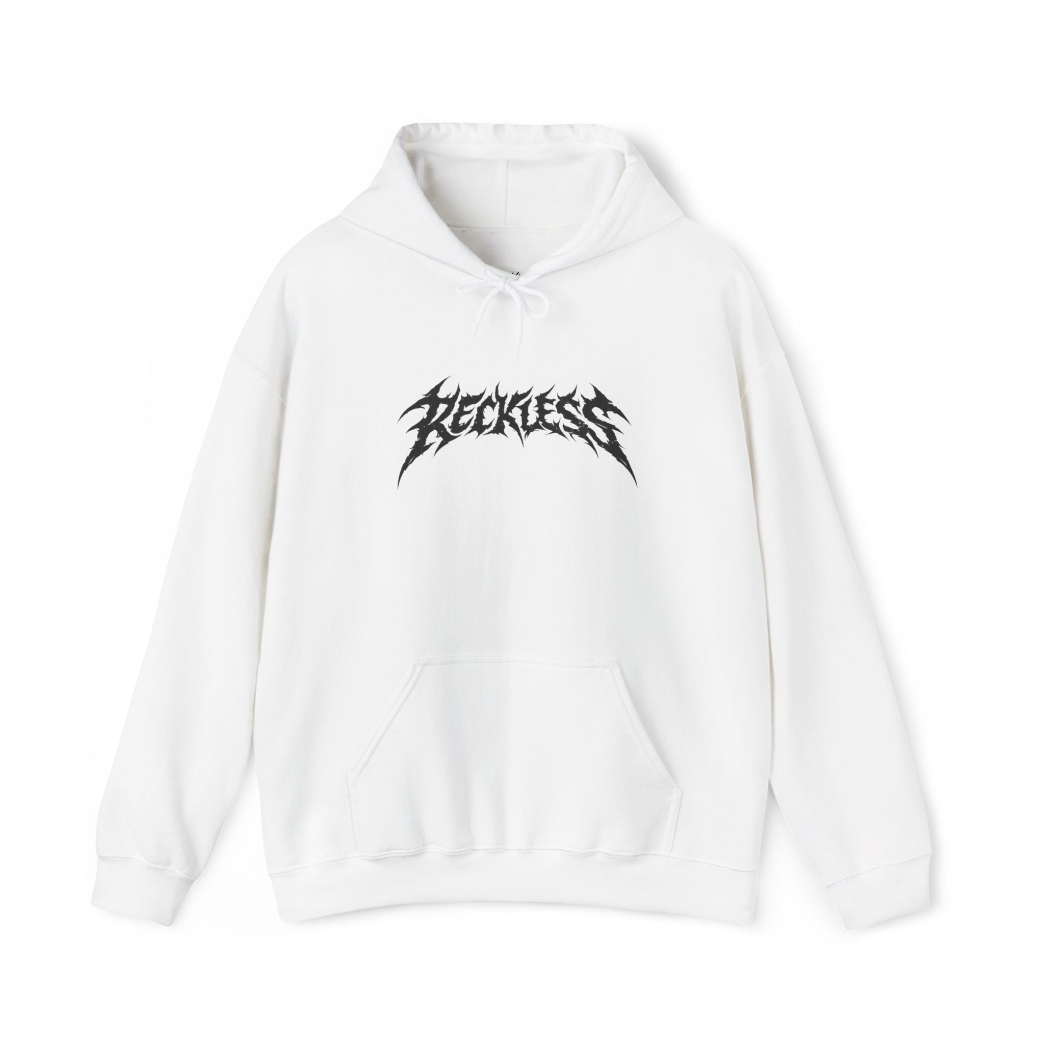 Reckless White Wheelie Hoodie